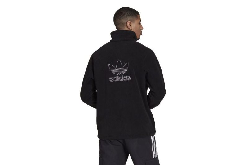 adidas adicolor classics teddy half zip fleece schwarz h06680 03