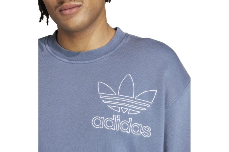 adidas adicolor outline trefoil sweatshirt blau ir7999 04