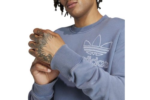 adidas adicolor outline trefoil sweatshirt blau ir7999 05