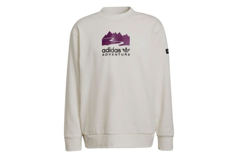 adidas adventure logo sweatshirt weiss h09108