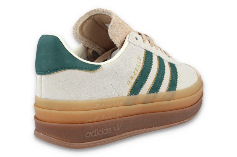 adidas gazelle bold w beige gruen id7056 4