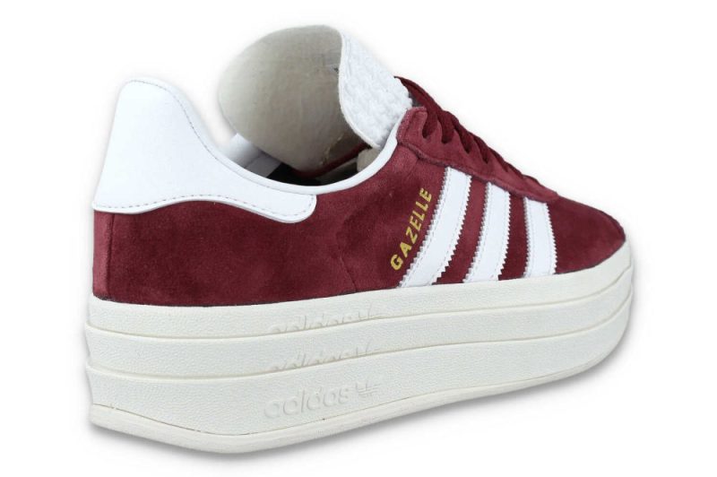 adidas gazelle bold w bordeaux weiss hq6892 4