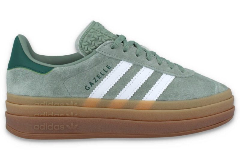 adidas gazelle bold w graugruen id6998 1