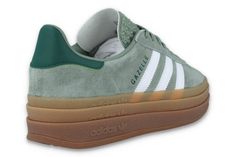 adidas gazelle bold w graugruen id6998 4