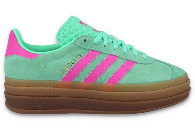 adidas gazelle bold w gruen pink h06125 1