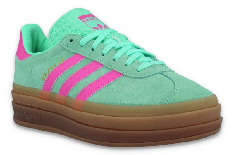 adidas gazelle bold w gruen pink h06125 2