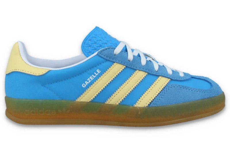 adidas gazelle indoor w blau gelb ie2960 1