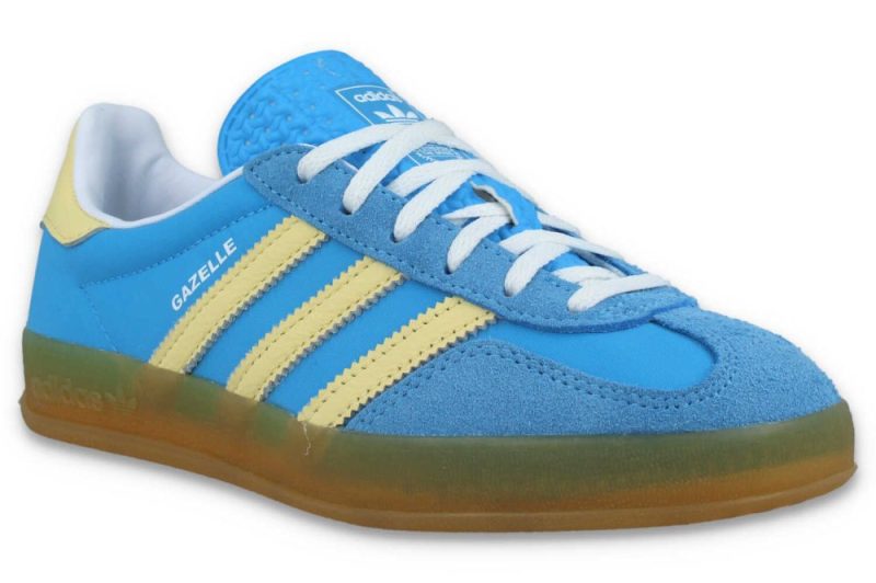 adidas gazelle indoor w blau gelb ie2960 2