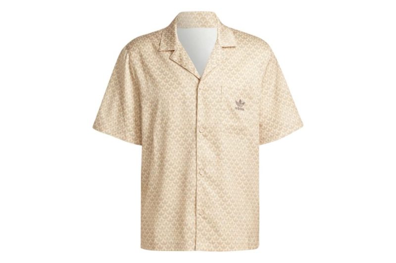 adidas monogram satin shirt sand is0211 01