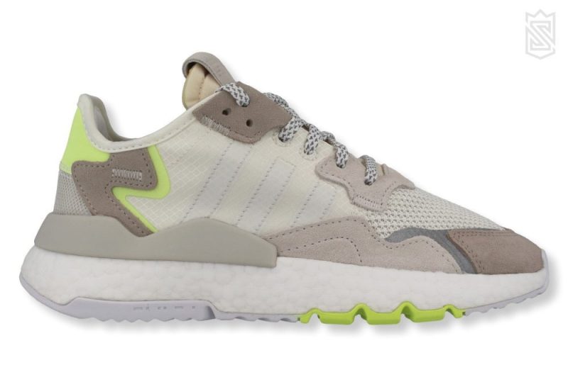 adidas nite jogger w grau beige braun neon cg6098