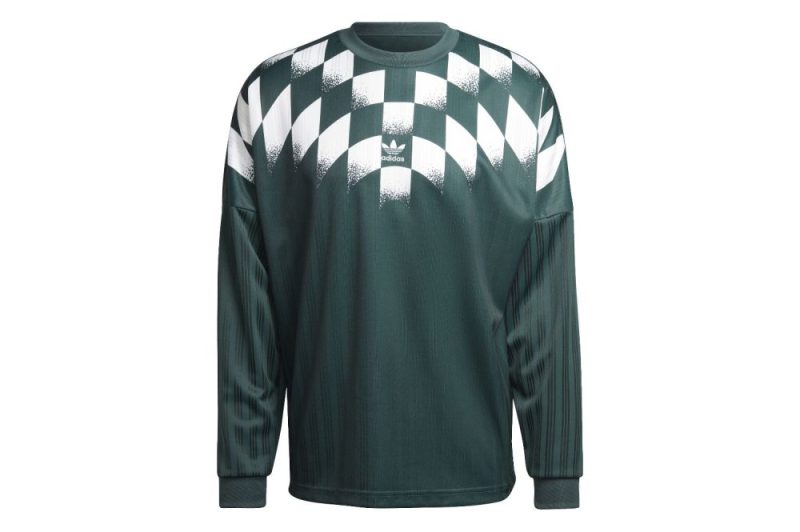 adidas rekive graphic long sleeve trikot gruen hk7330 01