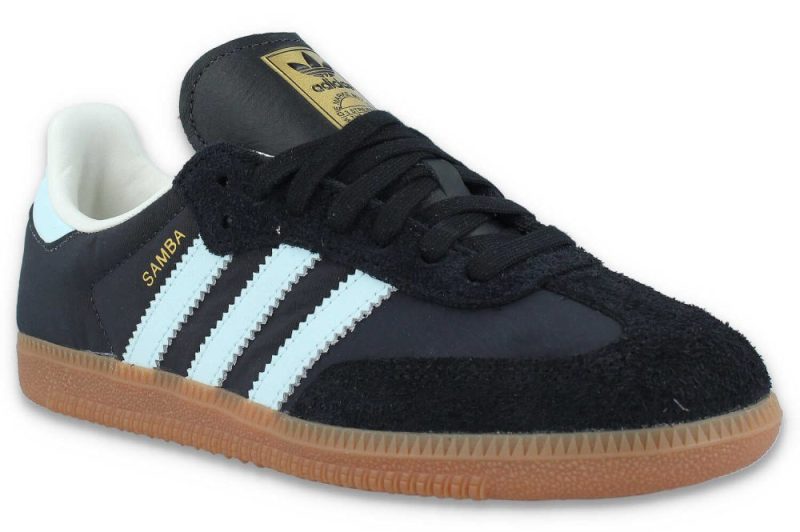 adidas samba og w schwarz blau id0493 02