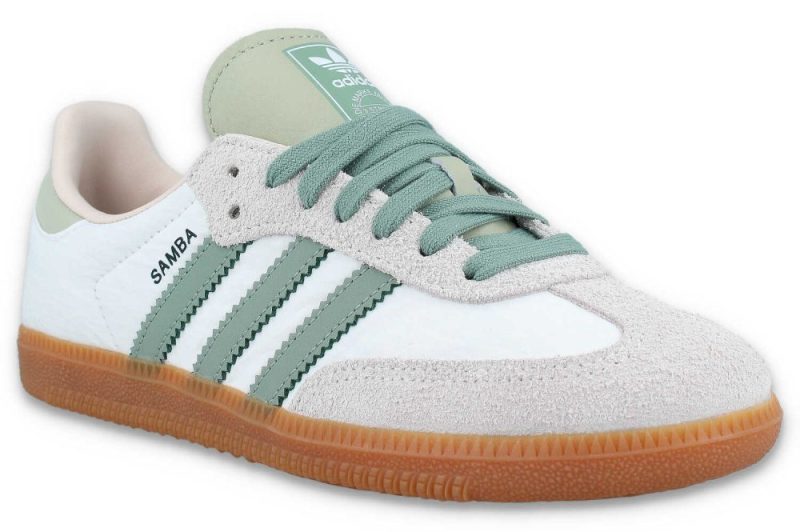 adidas samba og w weiss gruen id0492 02