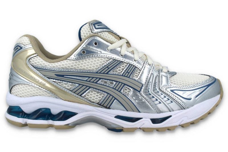 asics gel kayano 14 cream silber blau 1201a019 105 1