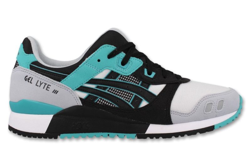 asics gel lyte iii og schwarz grau tuerkis 1201a051 100