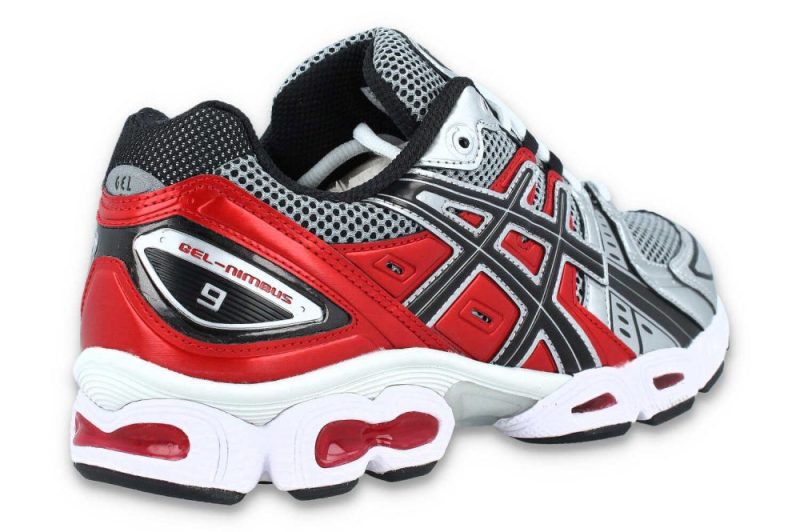 asics gel nimbus 9 silber rot 1201a424 020 04