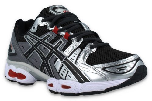 asics gel nimbus 9 silber schwarz 1201a424 0232