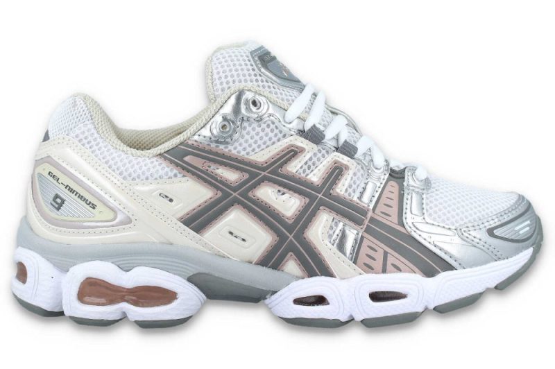 asics gel nimbus 9 w beige silber 1202a278 104 1