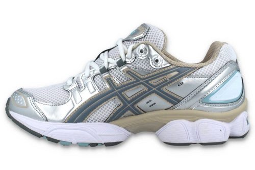 asics gel nimbus 9 weiss silber 1201a424 102 3