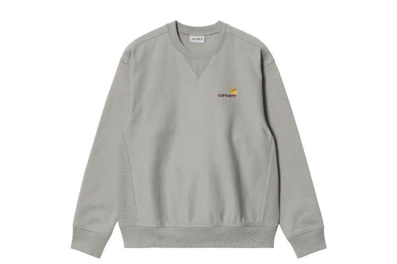 carhartt wip american script sweatshirt grau i025475 0wf xx 03 01