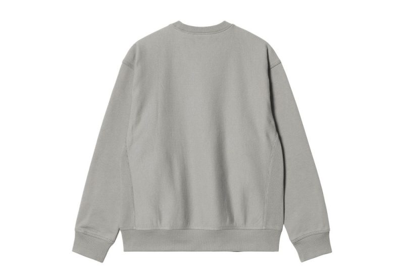 carhartt wip american script sweatshirt grau i025475 0wf xx 03 02