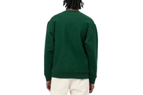 carhartt wip american script sweatshirt gruen i025475 827 xx 03 04