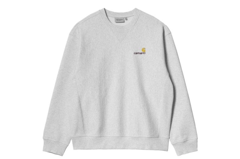 carhartt wip american script sweatshirt hellgrau i025475 482 xx 03 ash heather 1