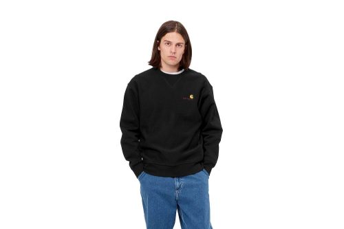 carhartt wip american script sweatshirt schwarz i025475 89 xx 03 05