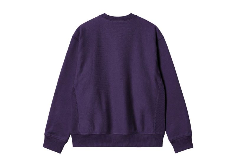 carhartt wip american script sweatshirt violett i025475 1n8 xx 0302