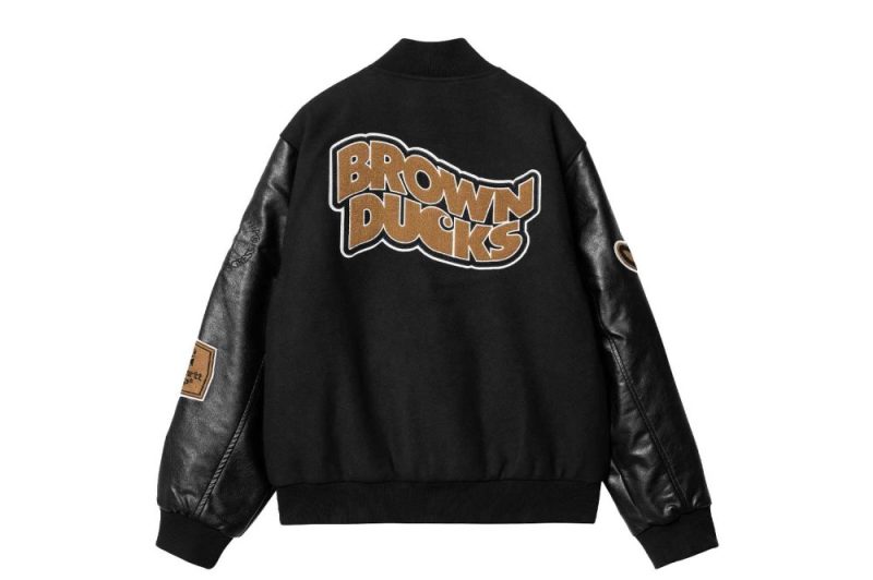 carhartt wip brown ducks bomber schwarz i033855 00e xx 03 02