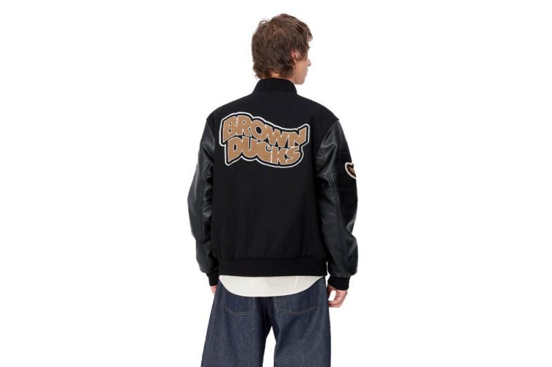 carhartt wip brown ducks bomber schwarz i033855 00e xx 03 05