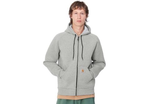 carhartt wip car lux hooded jacket grau i032935 0gk xx grey heather 4