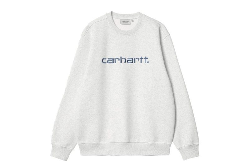 carhartt wip carhartt sweat grau i030546 1r7 xx 03 ash heather liberty 1