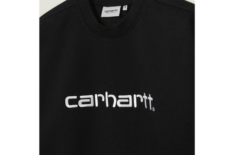 carhartt wip carhartt sweat schwarz i030229 0d2 xx 03 black 4