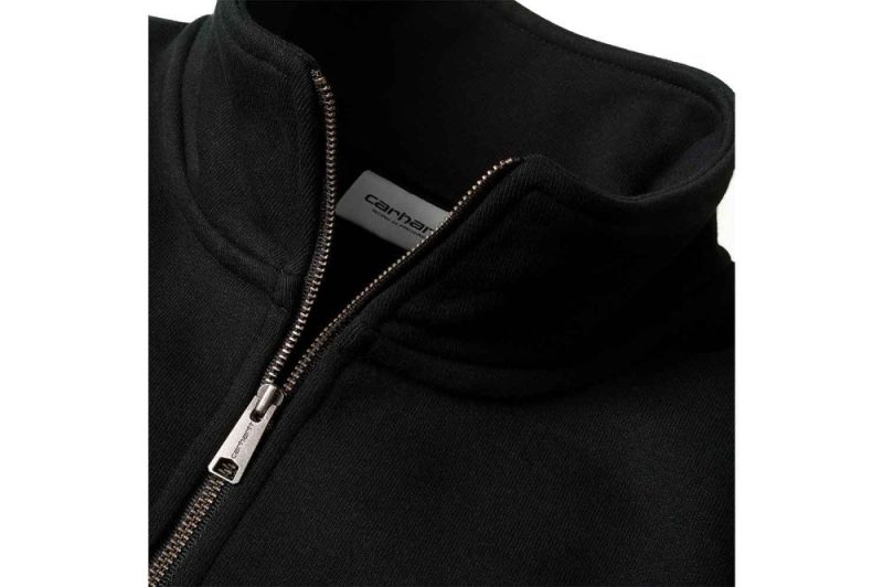 carhartt wip chase neck zip sweat schwarz i027038 00f xx 03 02