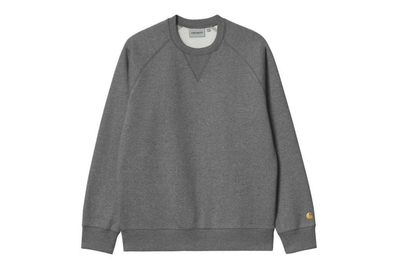 carhartt wip chase sweatshirt dunkelgrau i033660 00c xx 03 01