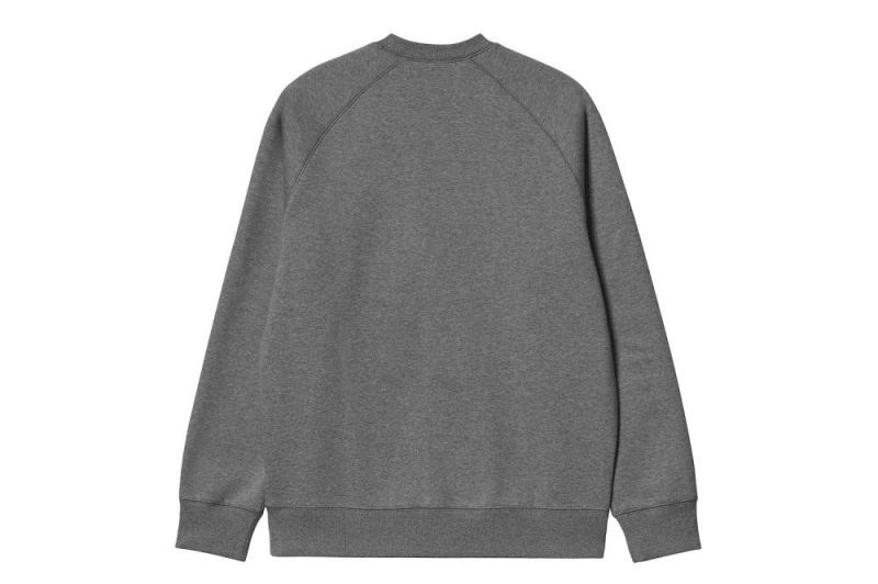 carhartt wip chase sweatshirt dunkelgrau i033660 00c xx 03 02