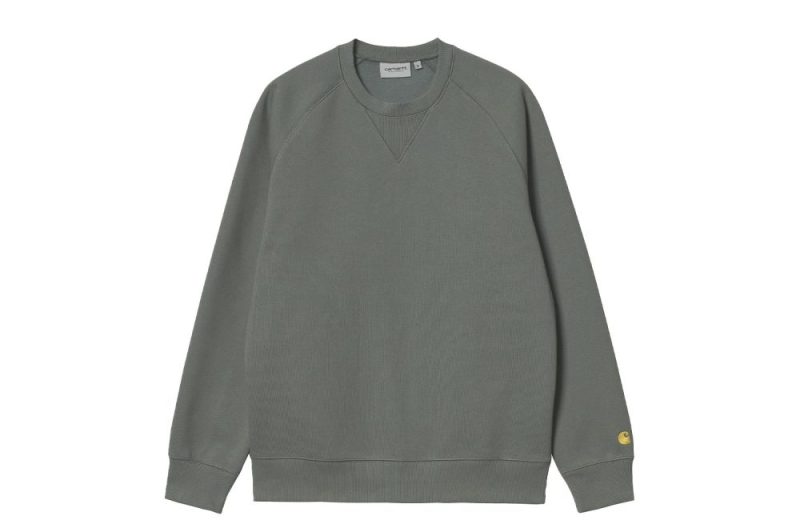 carhartt wip chase sweatshirt gruen i026383 0sn xx 03 01