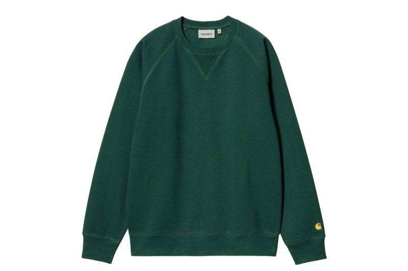 carhartt wip chase sweatshirt gruen i033660 1yw xx 03 01