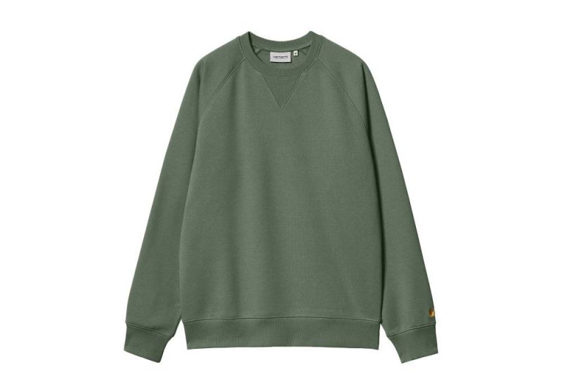 carhartt wip chase sweatshirt gruen i033660 29y xx 03 01