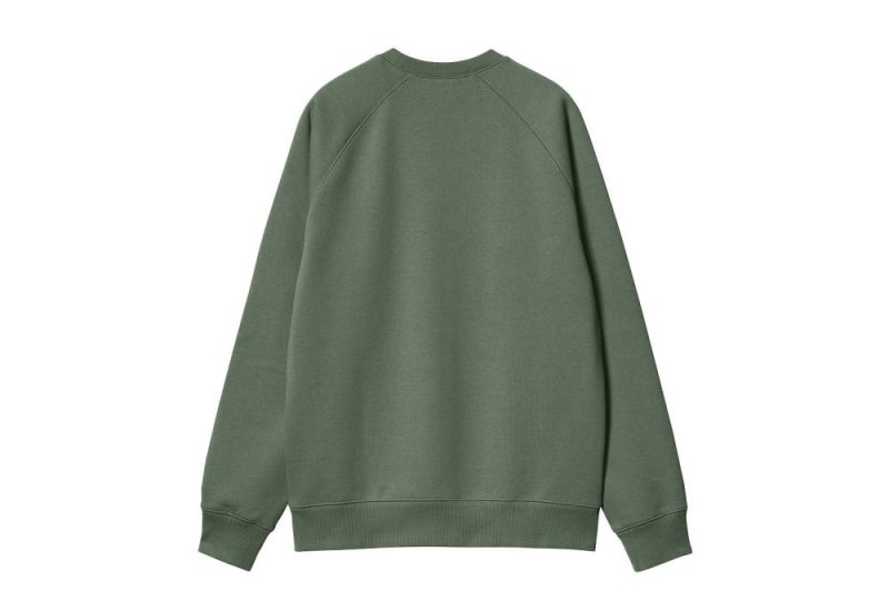 carhartt wip chase sweatshirt gruen i033660 29y xx 03 02