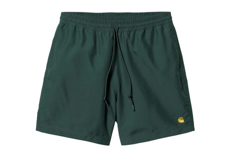 carhartt wip chase swim trunks gruen i026235 0xx xx 03 01