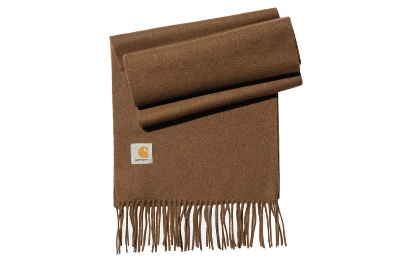 carhartt wip clan scarf braun i013507 1cn xx 06 tamarind 1