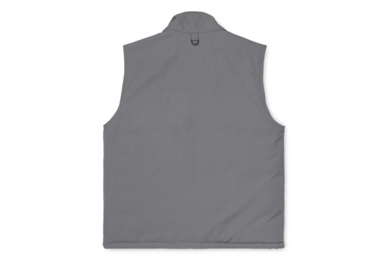 carhartt wip colewood vest grau i028382 0f7 00 03 01