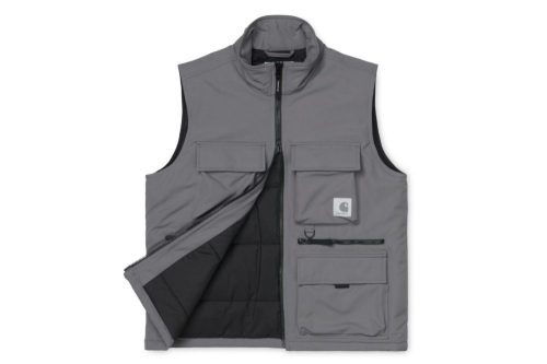 carhartt wip colewood vest grau i028382 0f7 00 03 02