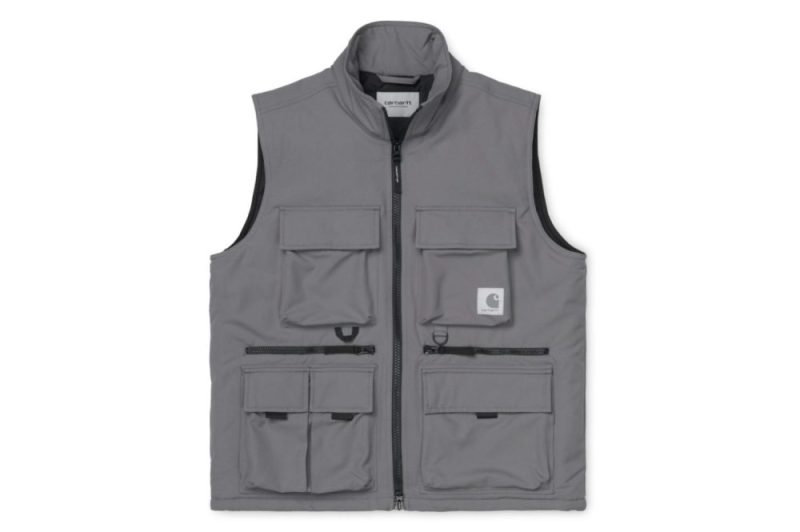 carhartt wip colewood vest grau i028382 0f7 00 03