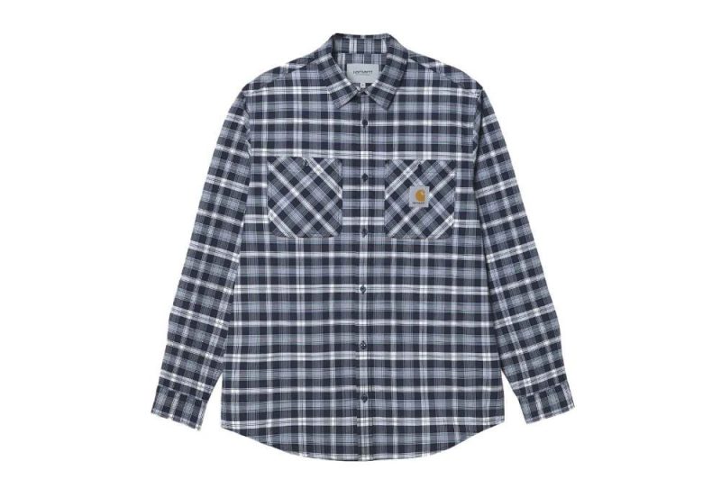 carhartt wip dormer shirt blau i030009 0pa xx 03 01