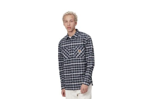 carhartt wip dormer shirt blau i030009 0pa xx 03 03