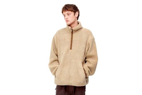 carhartt wip dorper pullover liner braun i030839 0ho xx 03 dusty brown 5