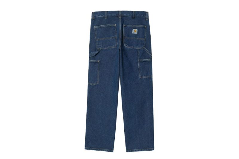 carhartt wip double knee pant blau i032699 01 06 30 02